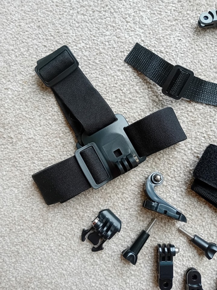 Akaso Action Camera Accessory Bundle For Bikes, Biking. Compatible With