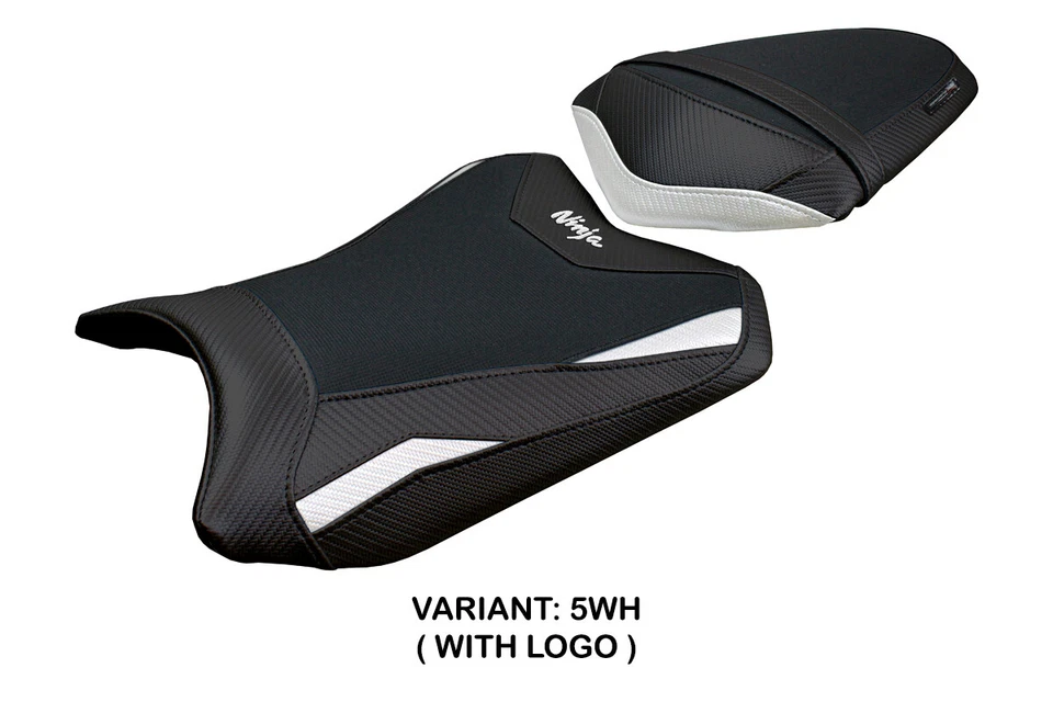 Белый чехол на сиденье Kawasaki Ninja 300 2013 2014 2015 2016 2017 Tappezzeria - Изображение 3 из 4