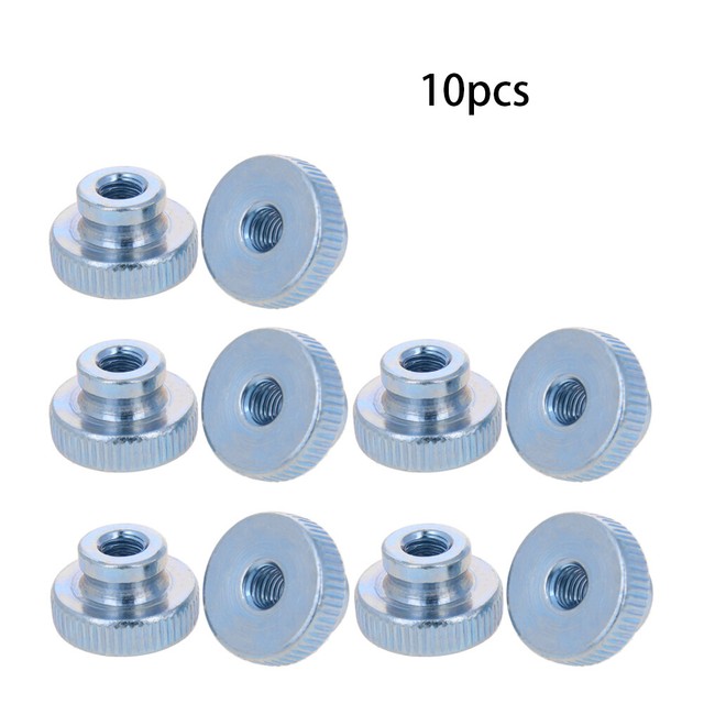 M6 M8 Thread Metal Thumb Nut Screws Fastener Round Knobs Metric Zinc