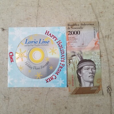 Lorie Line Holiday Piano Favorites Chex CD 2000 Venezuela Foreign currency JJ