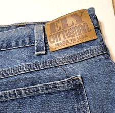 Ely Cattleman Mens 42X34 Jeans Carpenter Blue Cotton Made in USA vtg