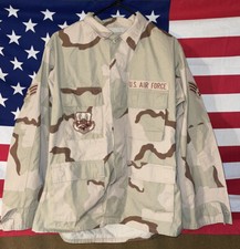 USGI US Military USAF 3 Color Desert Combat DCU Coat Shirt Medium Short 1999