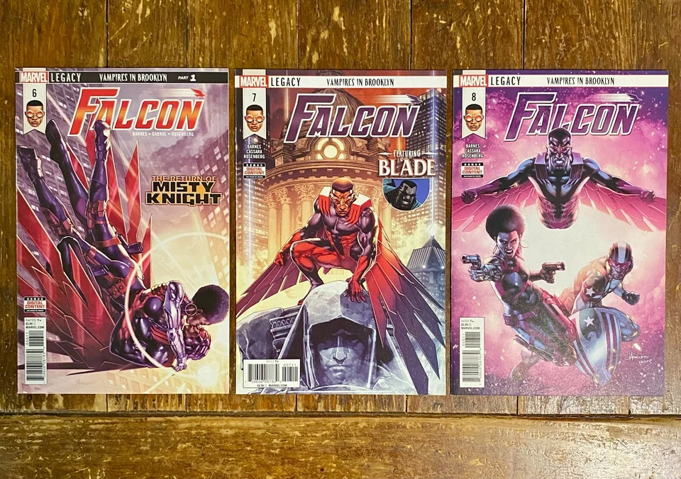 FALCON #1-8 COMPLETE! | 2017 Barnes/Cassara SAM! | MISTY KNIGHT! BLADE! WOW! 💥 - Image 3 of 4