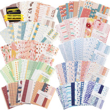 500 Sheets Vintage DIY Scrapbook Paper Supplies Aesthetic Paper Supplies Decorat