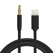 Aux Cord for iPhone, Apple MFi Certified Lightning to 3.5mm AUX Cable for