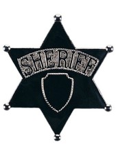 All ages Jumbo Sheriff Star Badge  Halloween Costume Accessories