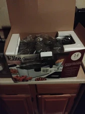 Elite Gourmet 14 Cup Stainless Steel Deep Fryer #EDF-3500 Box