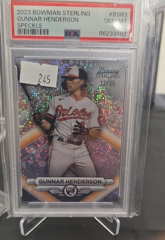 2023 Bowman Sterling - Rookies Gunnar Henderson #BSR-3 Speckle Refractor /99...