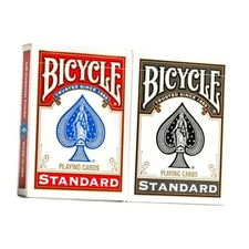  Rider Back Playing Cards, Standard Index, Red & Black Decks of Cards, Premium 