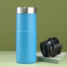 500ml Bpa Free Classic Trigger Action Travel Coffee Mug 16oz Double Wall Cup in