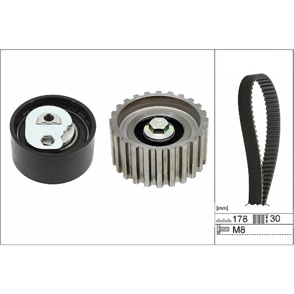 INA 530 0232 10 Zahnriemensatz FüR Fiat Ducato 244 250 290 Zahnriemenset-image