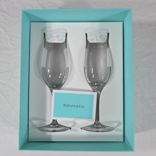 TIFFANY&Co. champagne glass Swing pair set (Pre-owned, but Unused)