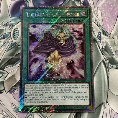 Yugioh! Lullaby of Obedience - RA04-EN085 - Platinum Secret Rare - 1st M/NM 