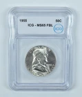 1955 Franklin Half Dollar MS65 FBL ICG
