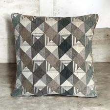 1 x 16” Abstract Geometric Grey Teal Brown Cushion Cover