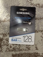 Samsung BAR Plus 128GB USB 3.1 Flash Drive Champagne Silver MUF-128BE3 New