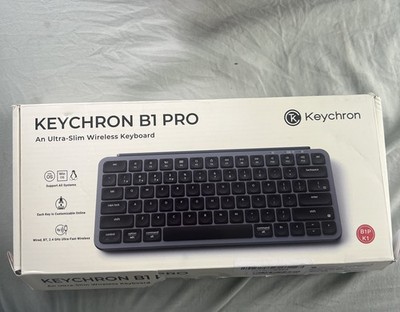 Keychron B1 Pro White Wireless Bluetooth 2.4GHz Keyboard