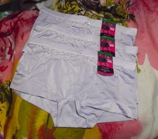 3 NEW MAIDENFORM 40774 056 MF COVERED WAIST BOYSHORT PANTIES L/7