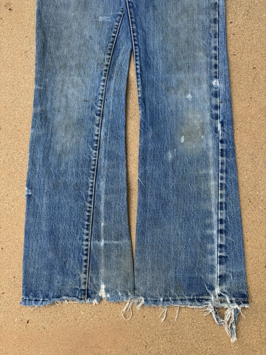 激レアヴィンテージ リーバイス517E Vintage 70's Levi's 517xx Big E Bootcut Faded Distressed