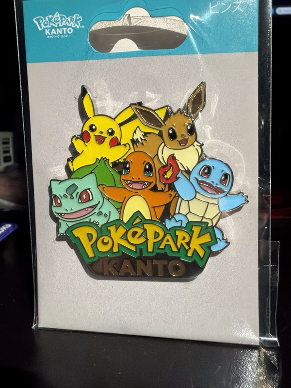 Pokemon PokePark Kanto Pin Pikachu Eevee Bulbasaur Charmander Squirtle 2026