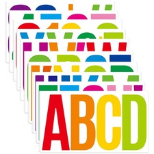 20 Sheets 6 Inch Letter Number Stickers, Self Adhesive Vinyl Capital Alphabet...