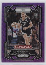 2024 Panini Prizm Monopoly WNBA Purple Wave Prizm Kate Martin #40 Rookie RC e7d