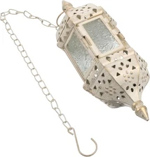 Hanging Metal Candle Holder - Elegant Retro Tea Light Lantern for Home Wedding