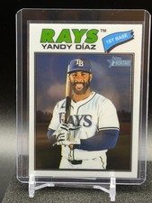 Yandy Diaz 2026 Topps Heritage Chrome Base #47 - Tampa Bay Rays