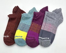4 Pairs Women's 4 Colors Mix Cushion Ankle socks Size Med Everyday BOMBAS