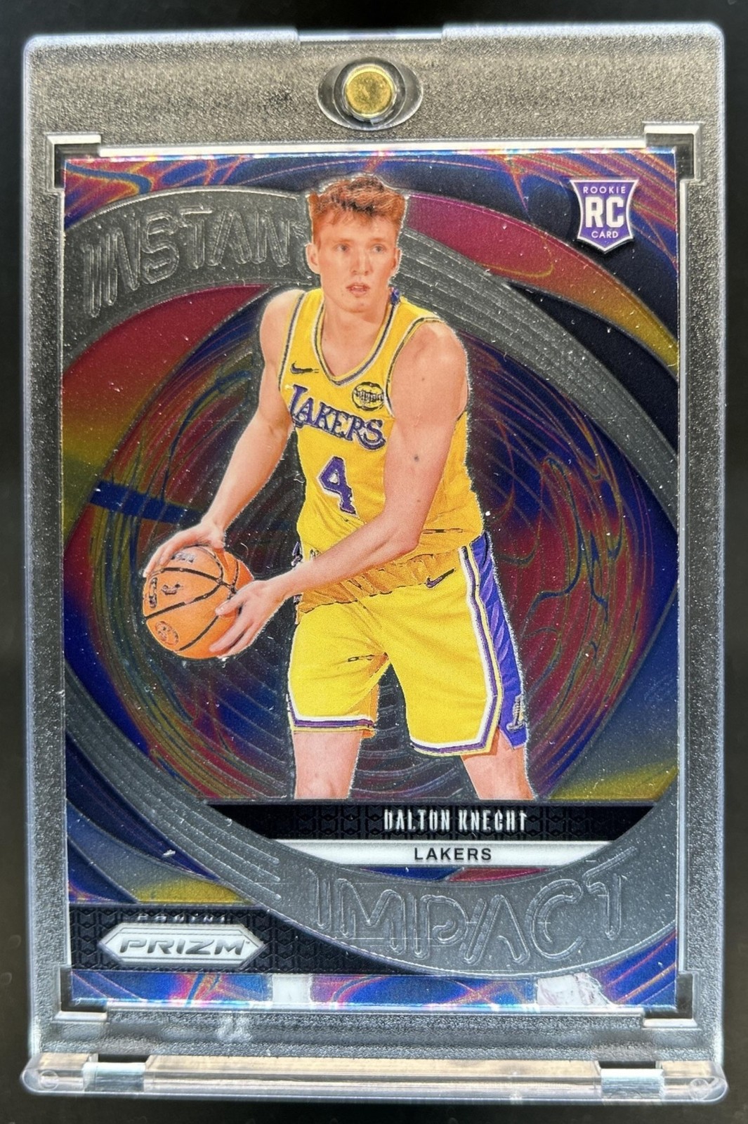2024-25 Panini Prizm Dalton Knecht Instant Impact RC Rookie #5 Lakers
