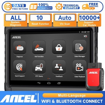 ANCEL X6 Automotive Bidirectional Scan Tool OBD2 Scanner All System Diagnostic