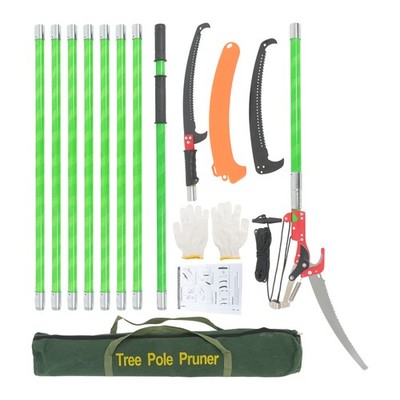 1 × 30ft Pruner Saw Combination Extendable Tree Trimmers Section 9 Green New