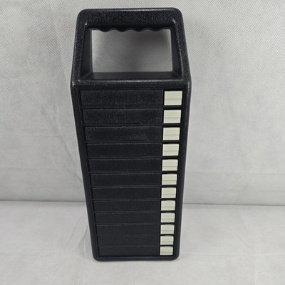 Fischer Vintage C-Box Black Cassette Tape Holder Case Germany Auto Eject 12 spot