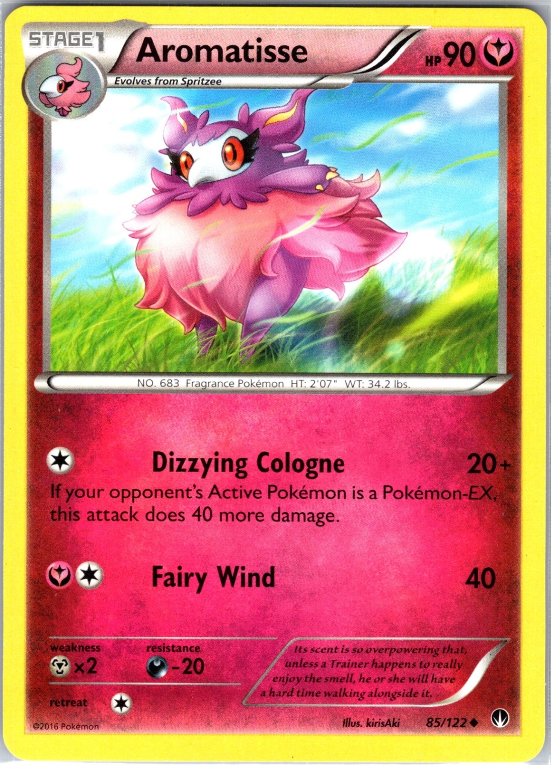 Aromatisse 85/122 Uncommon Regular Card XY - BREAKpoint Pokemon TCG LP