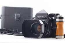 All Late  Top Mint w/ Case Hood Grip  Pentax 67 TTL P 105mm f2.4 From JAPAN