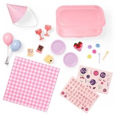 Our Generation Love to Party Pink Storage Case with Stickers & Accessories Set