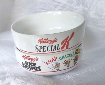 Vintage Kellogg's Rice Krispies Special K Müslischale Sammlerstück 1987 sehr guter Zustand Küche
