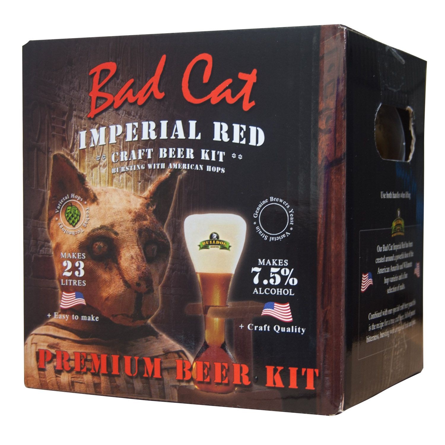 Bulldog Brews Bad Cat Imperial Red (4.7Kg) Beer Kit - Homebrew - Image 4