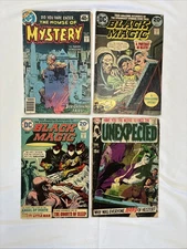 Lot of 4 DC Horror Comic House Of Mystery Black Magic Strange Stories Unexpected