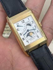 Jaeger LeCoultre Reverso Night-Day, Power Reserve Moonphase, 18K Rose Gold