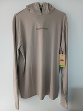 QUICKSILVER MIKEY UV TEE LONG SLEEVE/HOODED UPF50+ MOISTURE WICKING SIZE S-BNWT