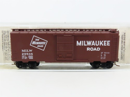 Microtrenes Kadee escala N MTL 20910 MILW Milwaukee Road 40' vagón de carga #29538 | Condition: Used