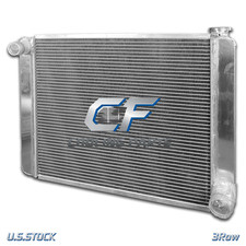 Universal Aluminum Radiator 23 X 19 Dual 3-row Core Fit Chevy Gm Gmc Hot Rod