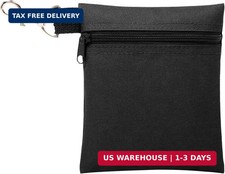 Golf Tee Pouch, 5.62 X 6.87 Inch Professional Zipper Golf Tee/Ball Pouch Bag wit