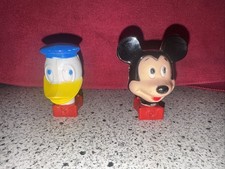 Vintage Walt Disney GE Mickey Mouse And Donald Duck Night Lights-WORKING!!