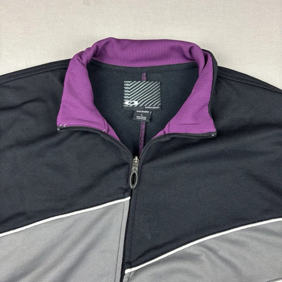 Chaqueta OAKLEY Cremallera Completa 2009 Master Track Púrpura y Negra Para Hombre Talla Grande” Foto 3 de 4