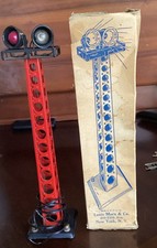 Marx 416A Floodlight Tower RED O gauge tested in original box