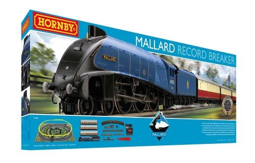 Hornby R1282M Class A4 4-6-2 Mallard Record Breaker BR Blue Train Set - Image 7
