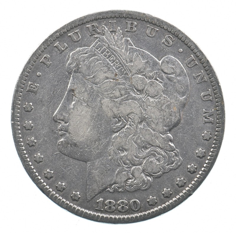 Early - 1880 Morgan Silver Dollar - 90% US Coin *929