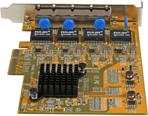 StarTech.com 4 Port PCIe Network Card - Low Profile - RJ45 Port - Realtek RTL811 - Photo 2/10